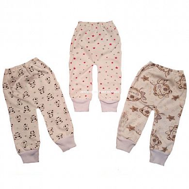 "МоёДитё" штанишки на резинке кулирка цветные "Орхидея" О-011 для новорожденных в Муроме
